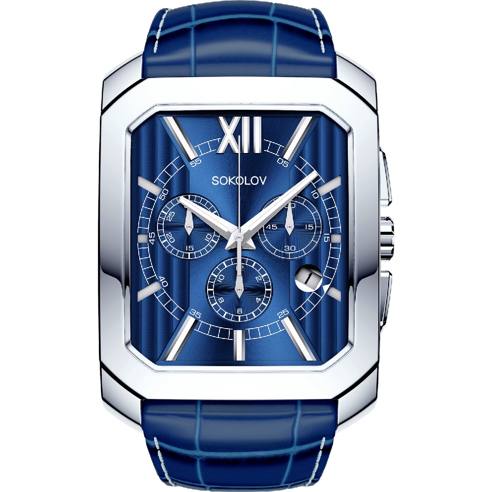 Часы Sokolov 144.30.00.000.03.03.3  54.92 гр Серебро 925 Silver Blue купить,323400