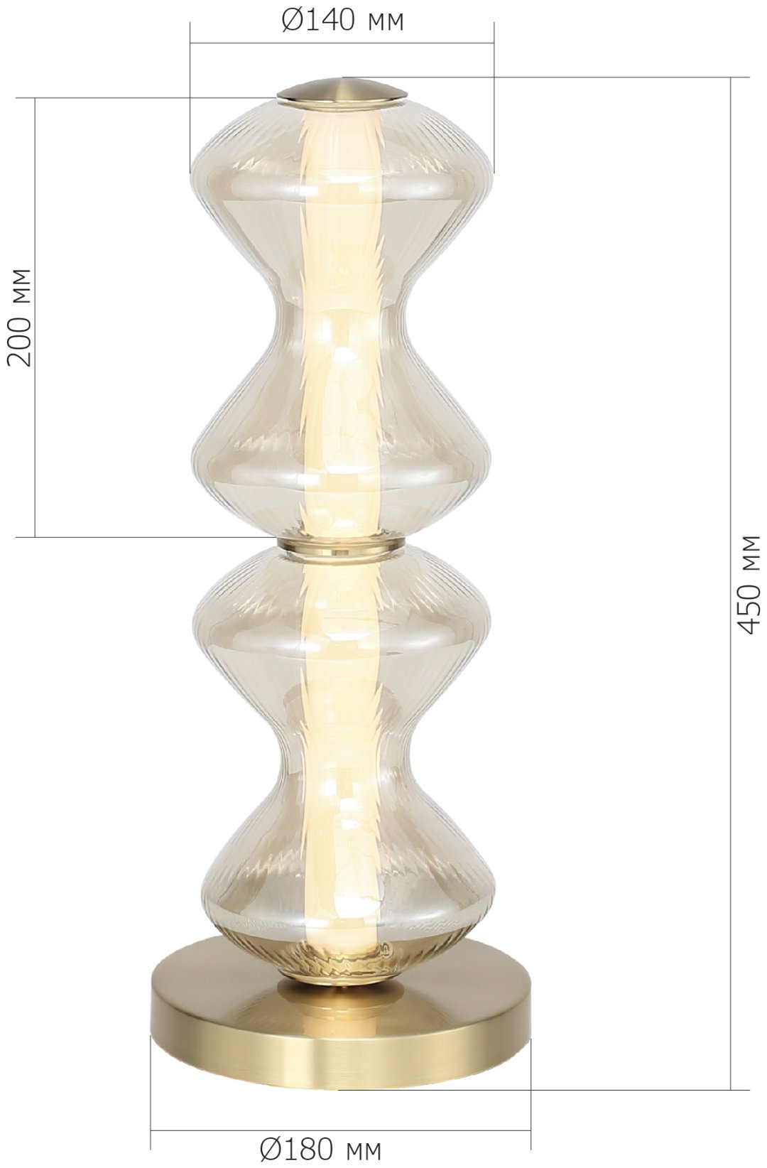 Настольная лампа ST Luce Spine LED, 12 Вт, металл купить,NaN
