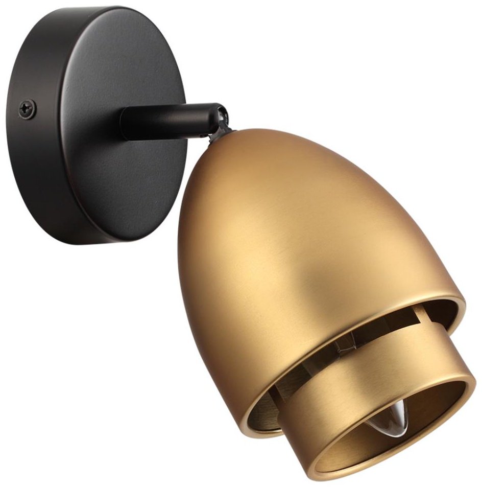 Светильник настенный Lumion E14 40 Вт черный, золотистый купить,NaN