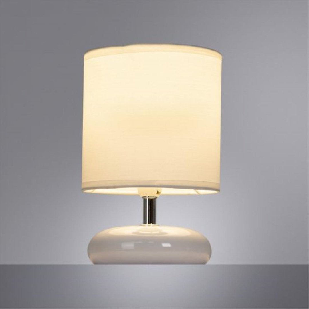 Настольная лампа Arte Lamp A3463LT-1WH E14, 40 Вт, ткань, керамика купить,NaN