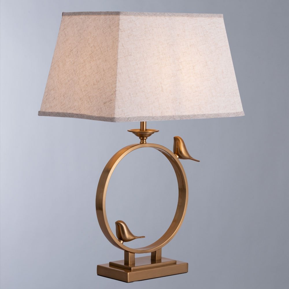 Настольная лампа Arte Lamp A2230LT-1PB E27, 60 Вт, металл, ткань купить,NaN