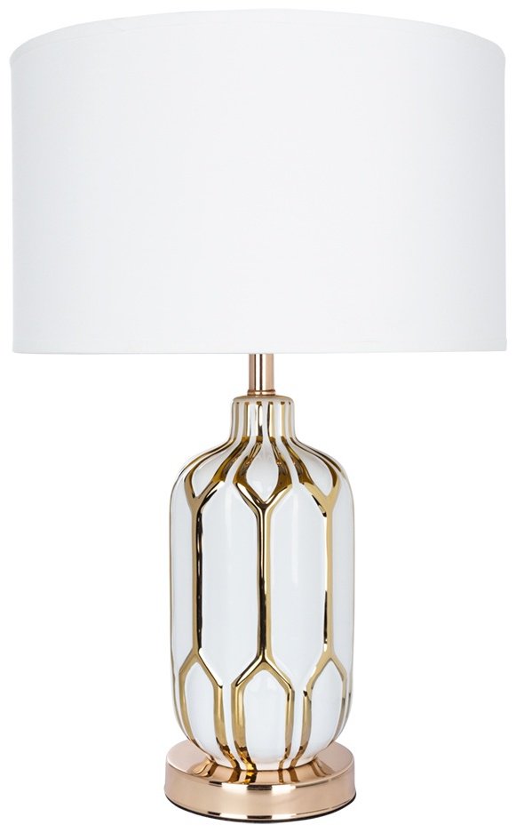 Настольная лампа Arte Lamp REVATI REVATI A4016LT-1WH E27, 40 Вт, металл, керамика, ткань купить,NaN