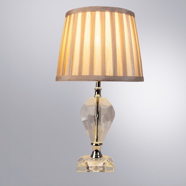 Настольная лампа Arte Lamp A4024LT-1CC E14, 40 Вт, металл, ткань купить,NaN