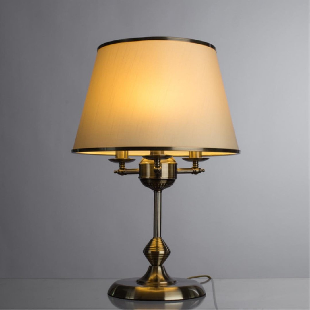 Настольная лампа Arte Lamp A3579LT-3AB E14, 40 Вт, металл, ткань купить,NaN