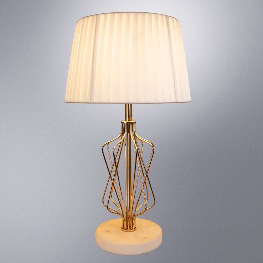 Настольная лампа Arte Lamp A4035LT-1GO E27, 60 Вт, металл, ткань купить,NaN