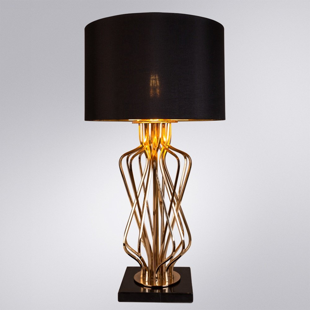 Настольная лампа Arte Lamp A4032LT-1GO E27, 60 Вт, металл, ткань купить,NaN