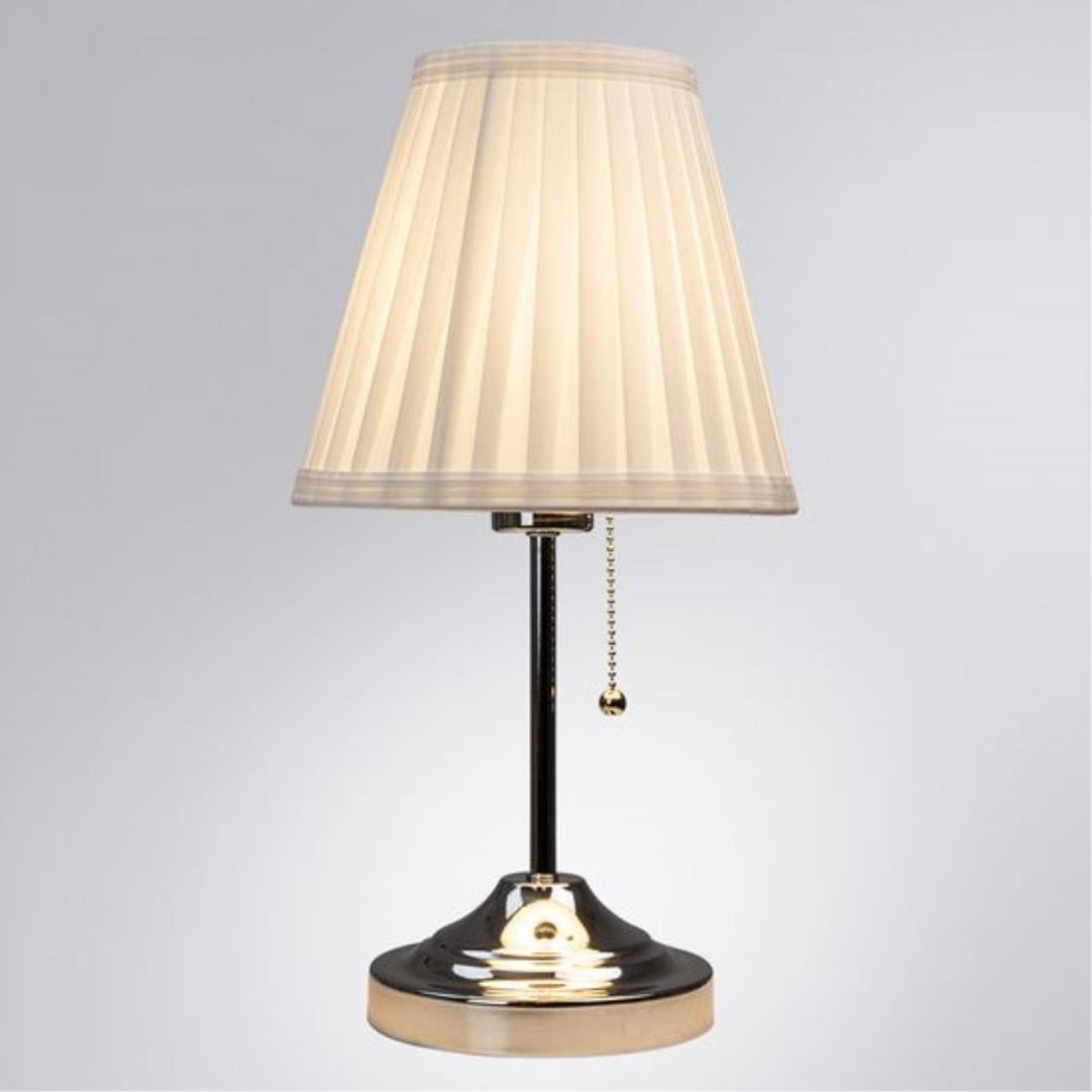 Настольная лампа Arte Lamp MARRIOT A5039TL-1CC E27, 60 Вт, металл, ткань купить,NaN