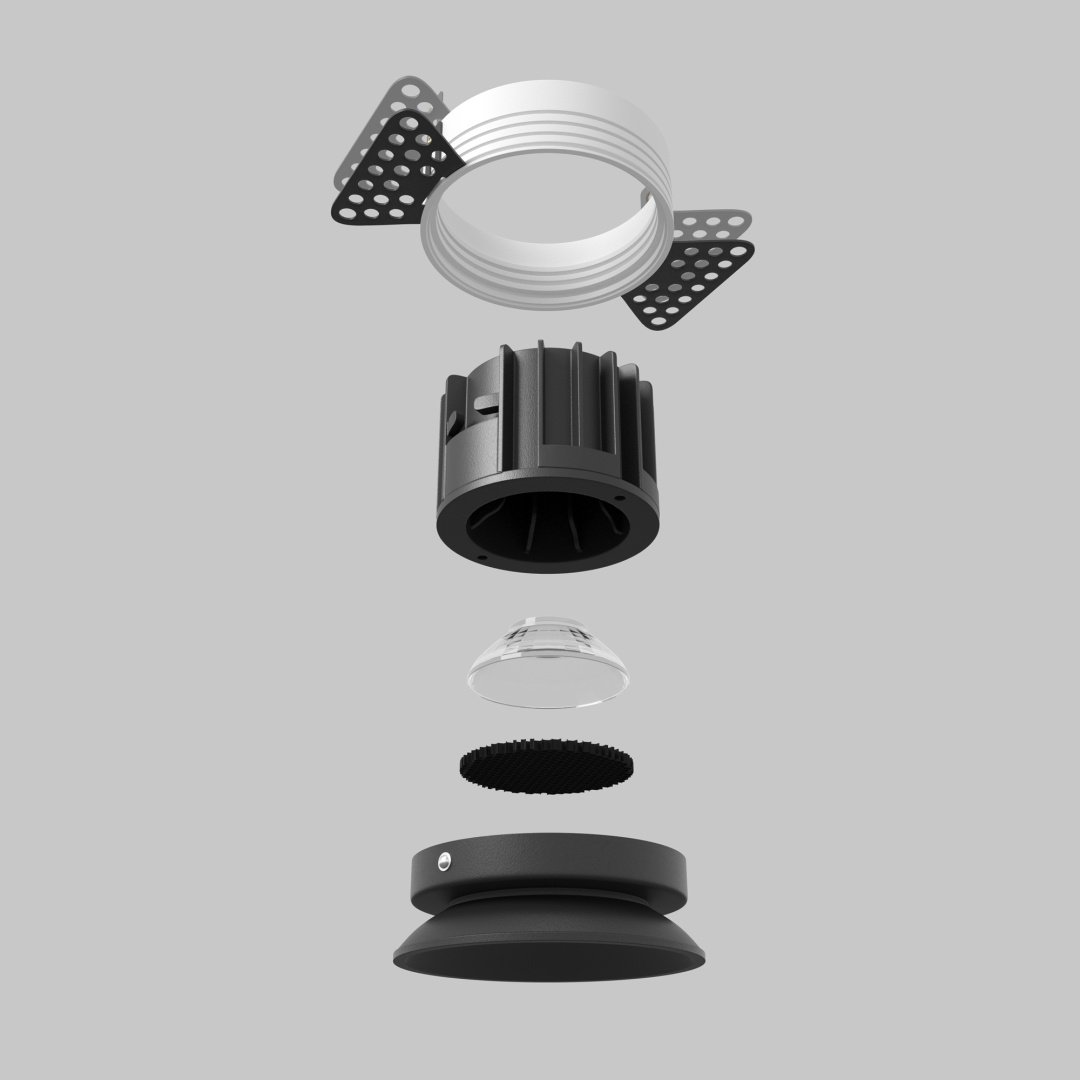 Встраиваемый светильник Technical LED 12 Вт 220 - 240 В DL058-12W2.7K-TRS-B купить,NaN