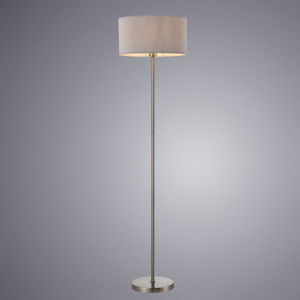 Напольная лампа Arte Lamp MALLORCA MALLORCA A1021PN-1SS E27, 60 Вт, металл, ткань купить,NaN