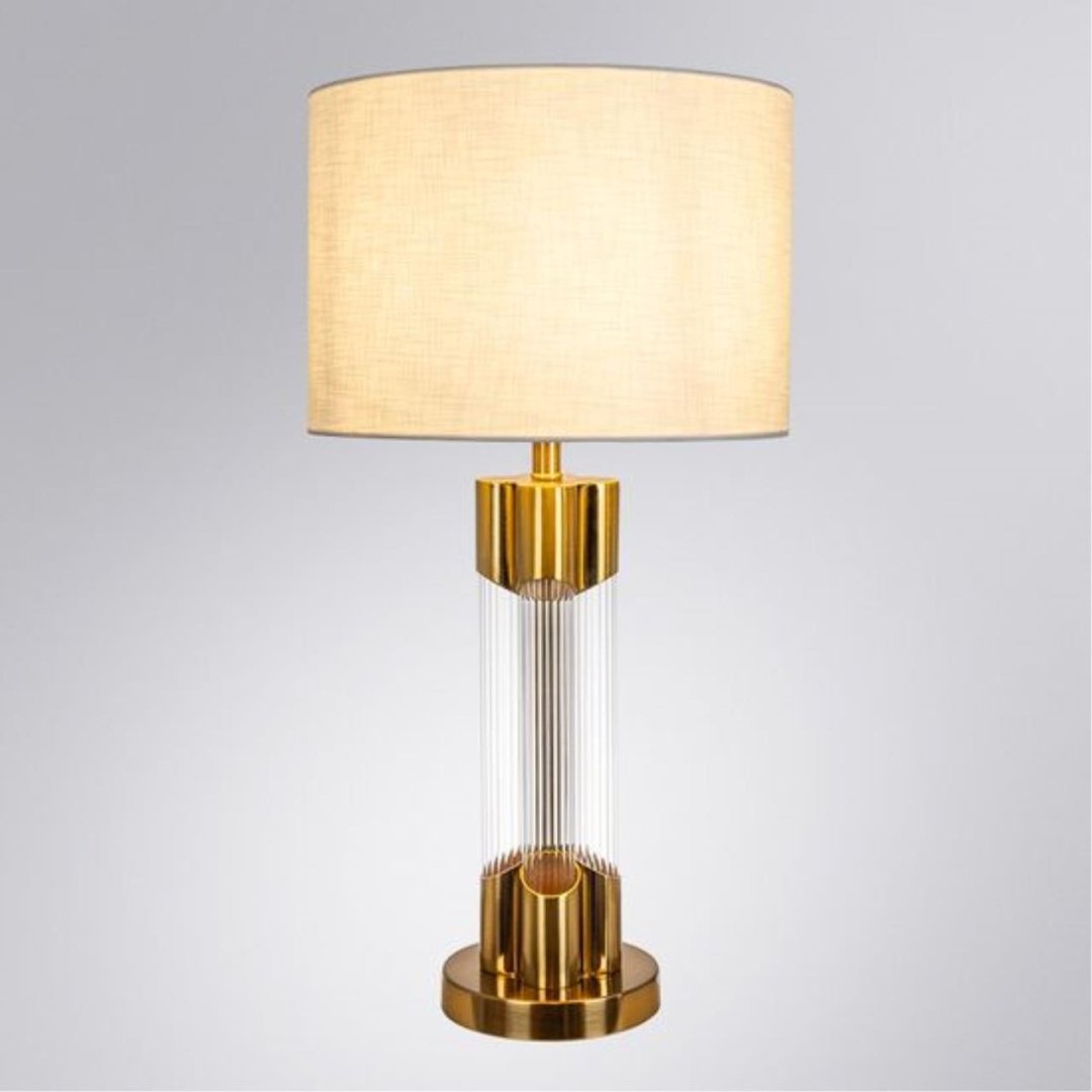 Настольная лампа Arte Lamp STEFANIA A5053LT-1PB E27, 60 Вт, металл, ткань, стекло купить,NaN