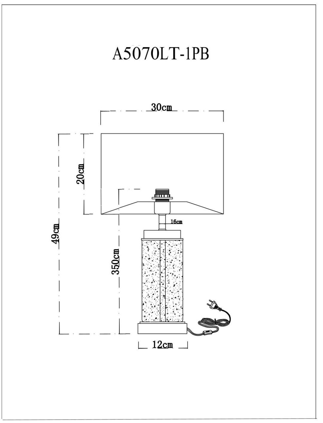 Настольная лампа Arte Lamp A5070LT-1PB E27, 60 Вт, металл, ткань купить,NaN