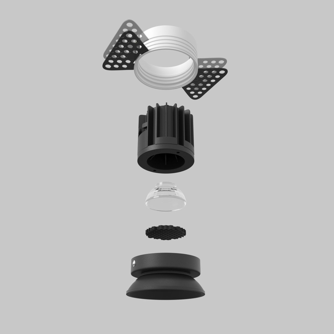 Встраиваемый светильник Technical LED 7 Вт 220 - 240 В DL058-7W2.7K-TRS-B купить,NaN