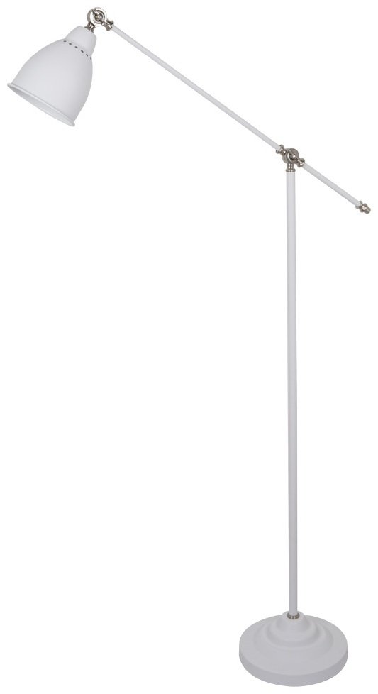 Напольная лампа Arte Lamp BRACCIO A2054PN-1WH E27, 60 Вт, металл купить,NaN