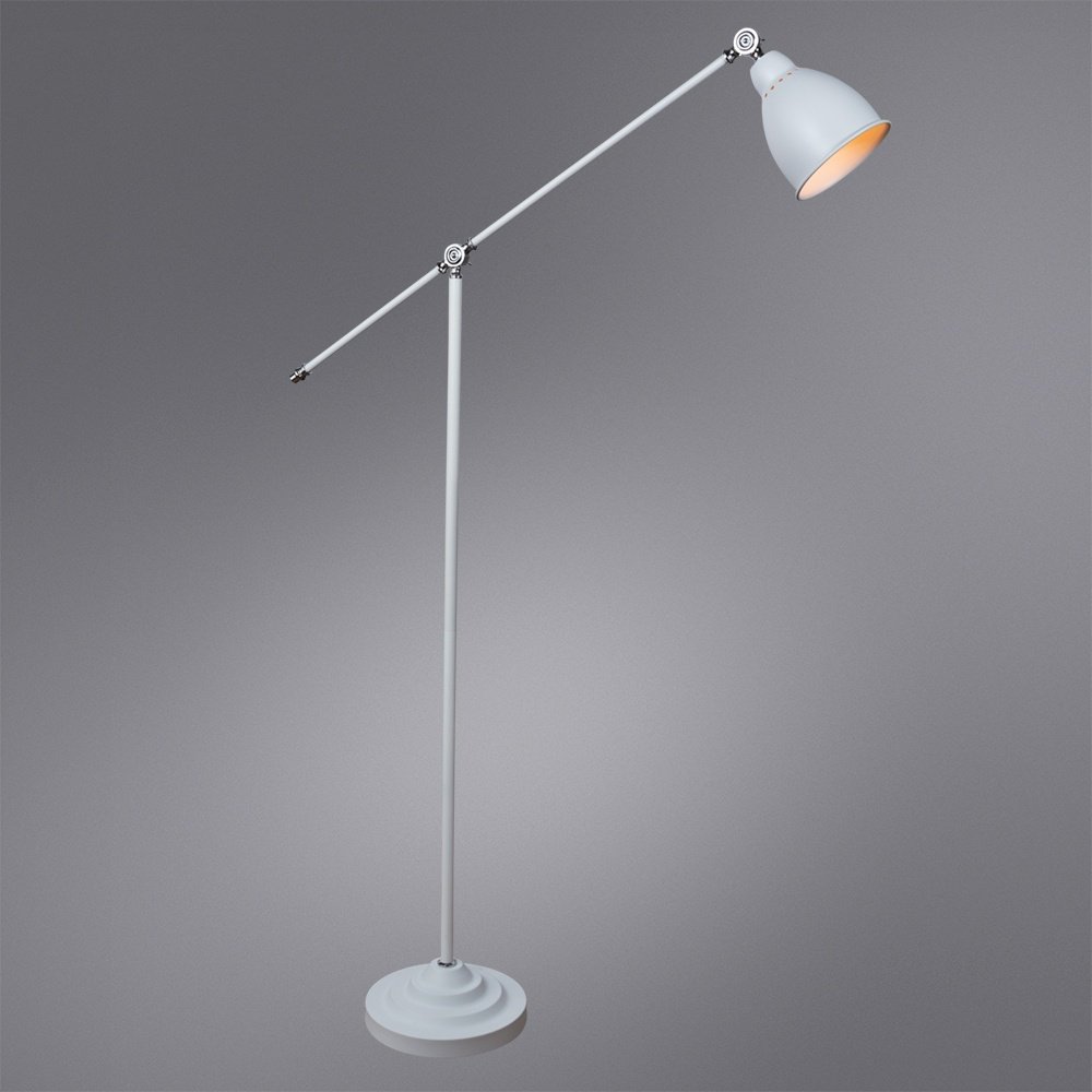 Напольная лампа Arte Lamp BRACCIO A2054PN-1WH E27, 60 Вт, металл купить,NaN