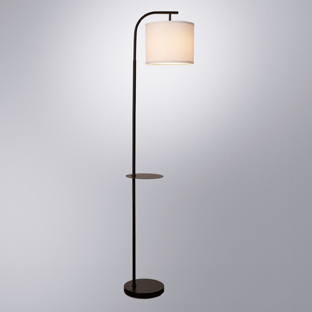 Напольная лампа Arte Lamp CONNOR A4053PN-1BK E27, 60 Вт, металл, ткань купить,NaN
