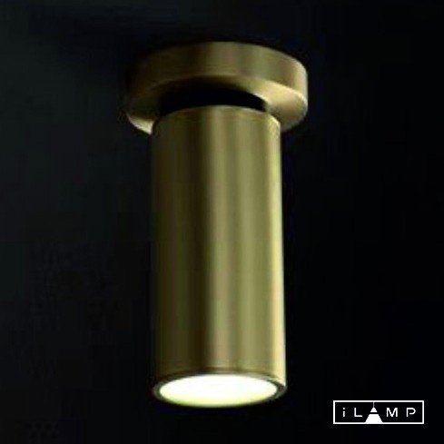 Светильник настенно-потолочный ILAMP GU10 20 Вт золотистый купить,NaN
