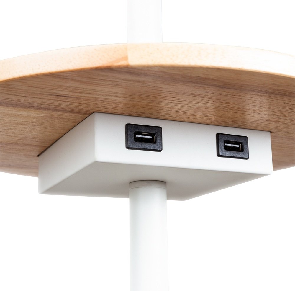 Напольная лампа Arte Lamp COMBO A4056PN-1WH E27, 60 Вт, дерево, металл, ткань купить,NaN