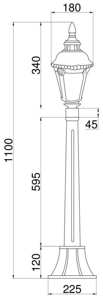 Уличный светильник настольный Maytoni E27 60 Вт 110 см купить,NaN