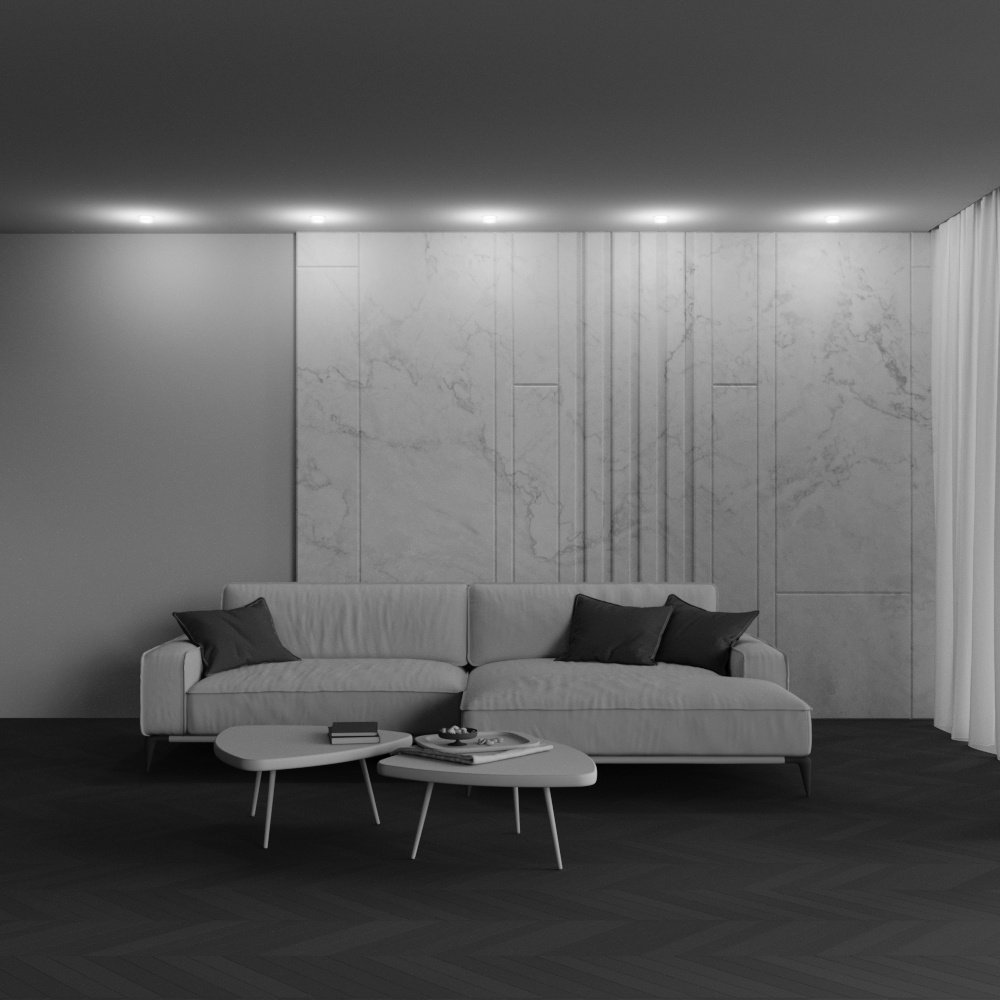 Встраиваемый светильник Technical LED 12 Вт 220 - 240 В DL065-12W3K-TRS-W купить,NaN