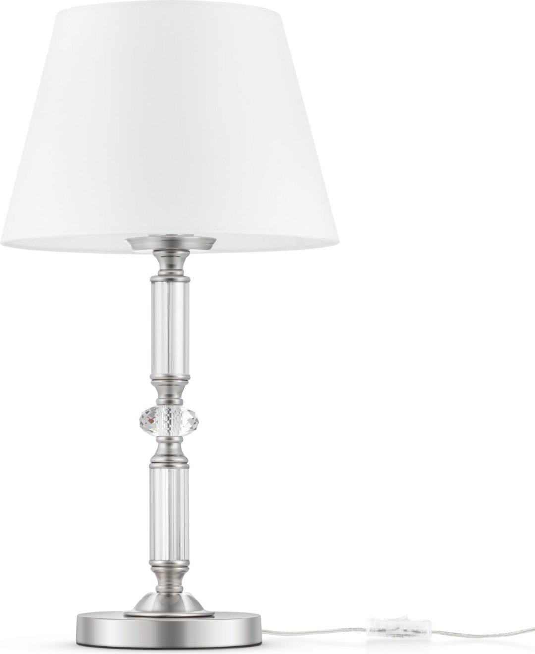 Настольная лампа Maytoni Riverside MOD018TL-01CH E27, 60 Вт, металл, ткань купить,NaN