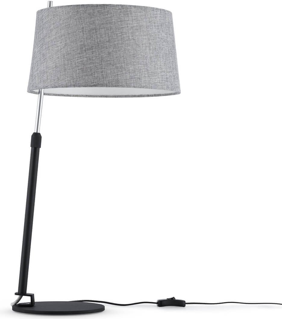 Настольная лампа Maytoni Bergamo MOD613TL-01B E27, 60 Вт, металл, ткань купить,NaN