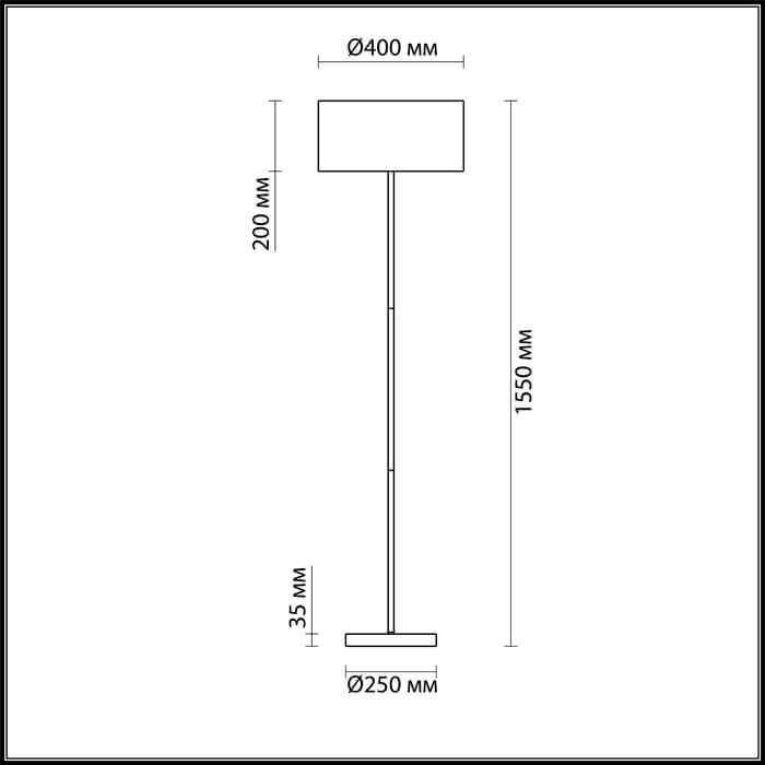 Напольная лампа Lumion MODERNI 3745/2F E27, 60 Вт, металл купить,NaN
