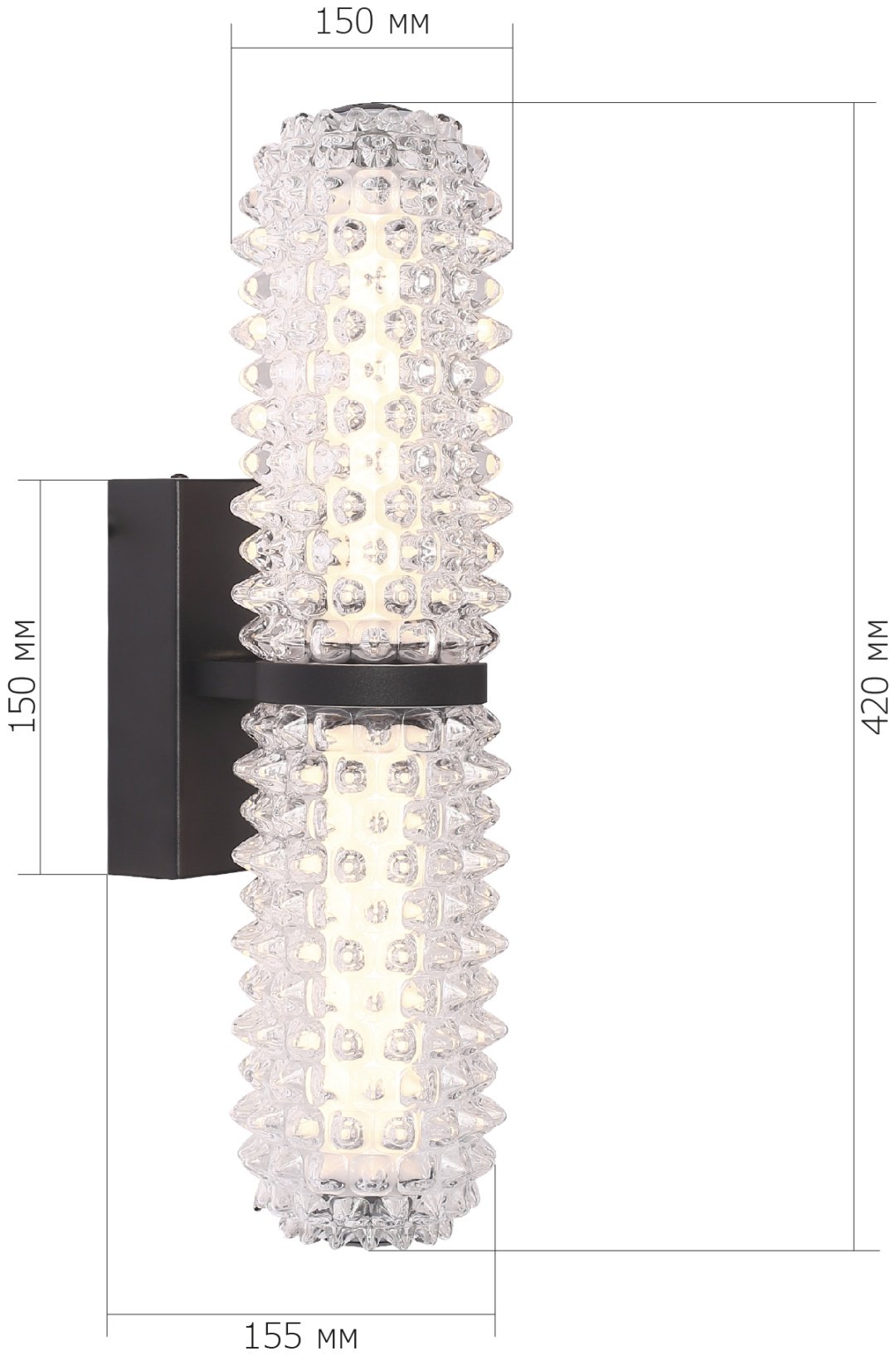 Светильник настенный ST Luce LED 11 Вт черный купить,NaN