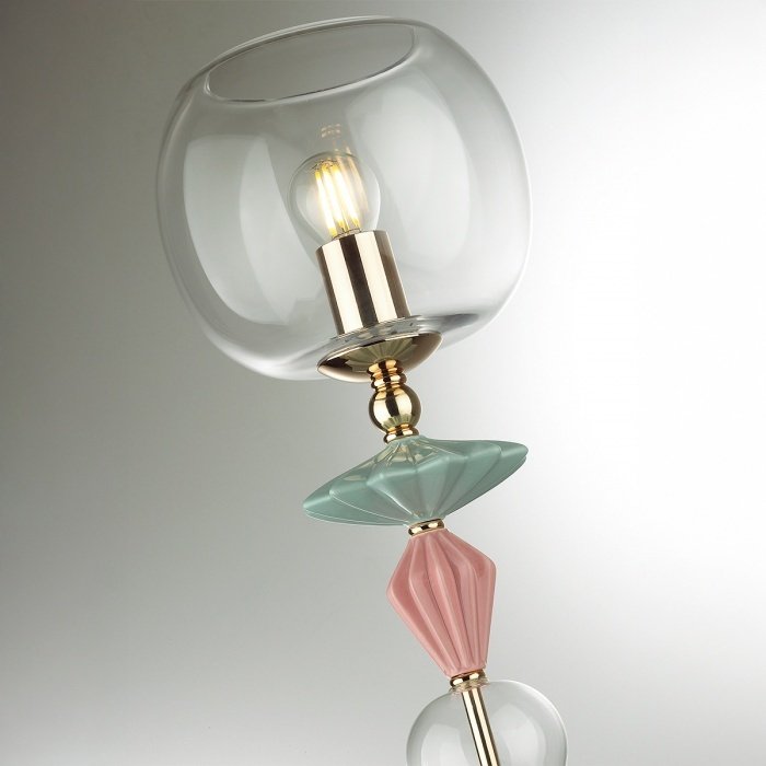 Настольная лампа Odeon Light Bizet 4855/1T E14, 40 Вт, стекло купить,NaN