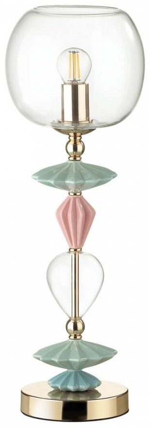 Настольная лампа Odeon Light Bizet 4855/1T E14, 40 Вт, стекло купить,NaN