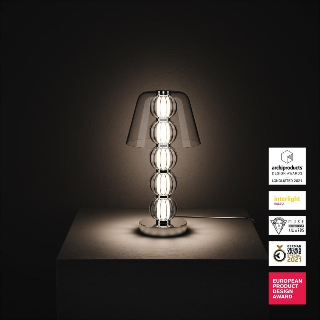 Настольная лампа Maytoni MOD555TL-L9CH4K LED, 9 Вт, металл, стекло купить,NaN