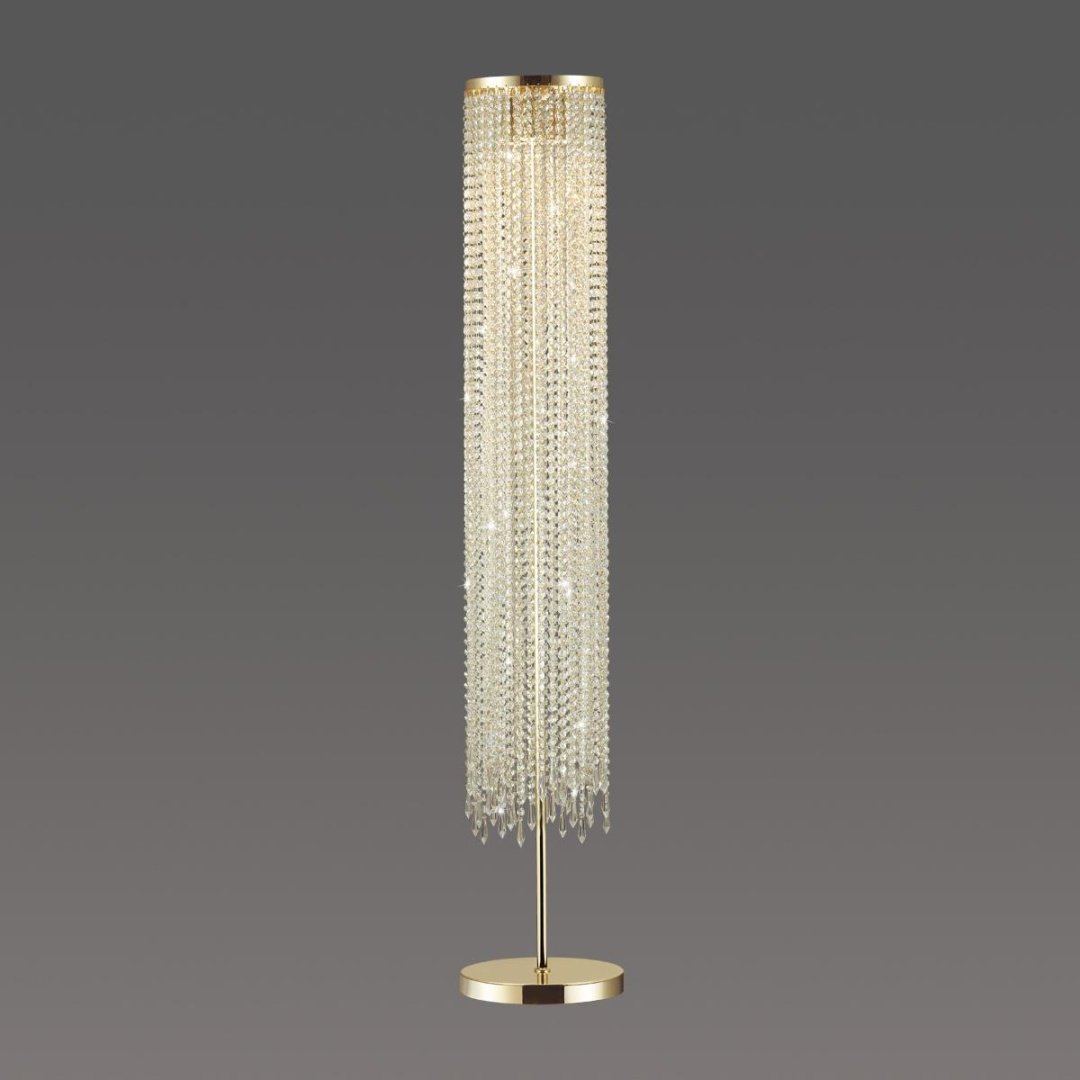 Напольная лампа Odeon Light CHOKKA 5028/3F E14, 40 Вт, металл, хрусталь купить,NaN