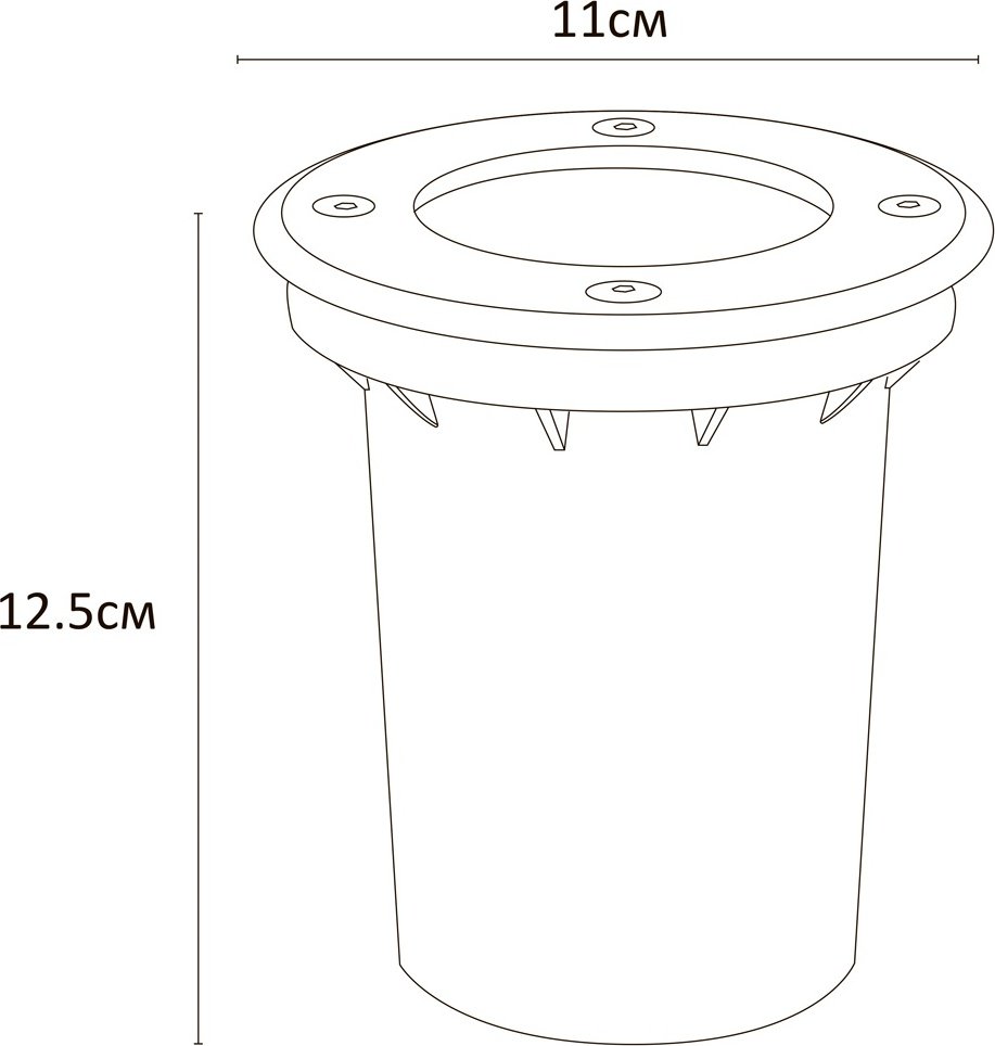 Уличный светильник грунтовый Arte Lamp GU10 35 Вт 13 см купить,NaN