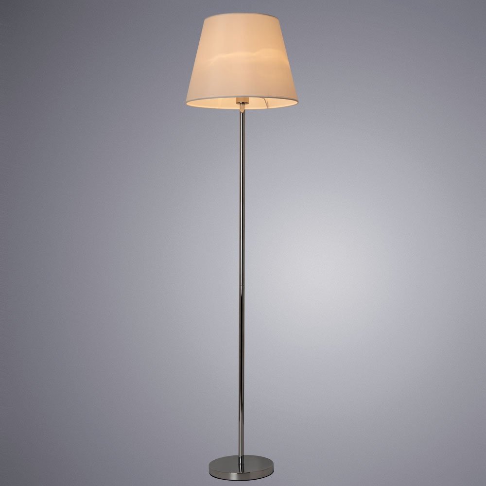 Напольная лампа Arte Lamp ELBA A2581PN-1CC E27, 60 Вт, металл, ткань купить,NaN