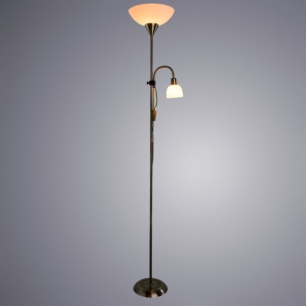 Напольная лампа Arte Lamp DUETTO A9569PN-2AB E27, 60 Вт, металл купить,NaN
