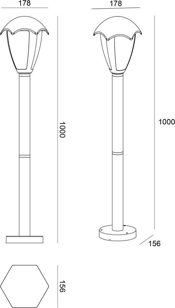 Уличный светильник наземный Arte Lamp LED 10 Вт 100 см купить,NaN