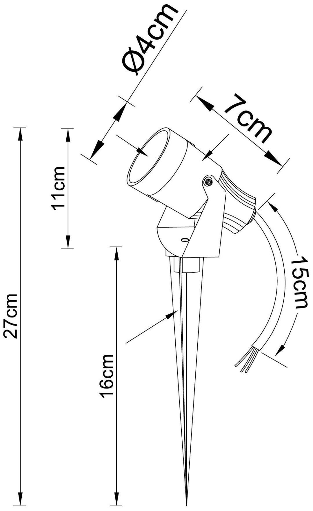 Уличный светильник грунтовый Arte Lamp LED 5 Вт 27 см купить,NaN