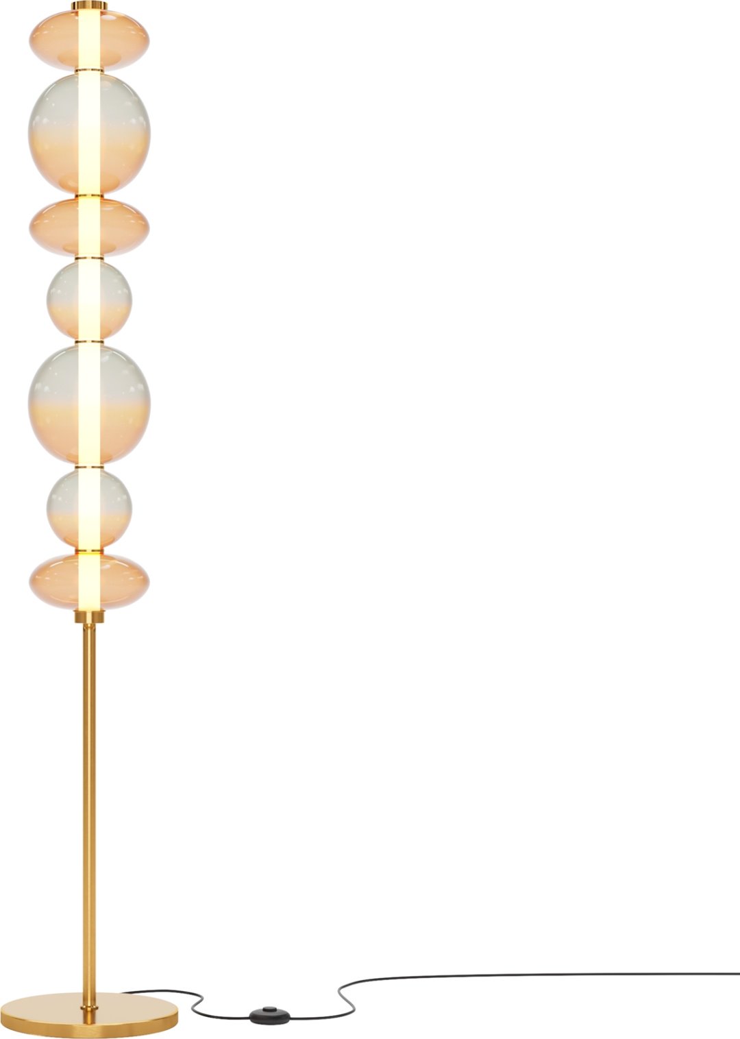 Напольная лампа Maytoni Modern MOD307FL-L40BS3K LED, 40 Вт, металл, стекло купить,NaN