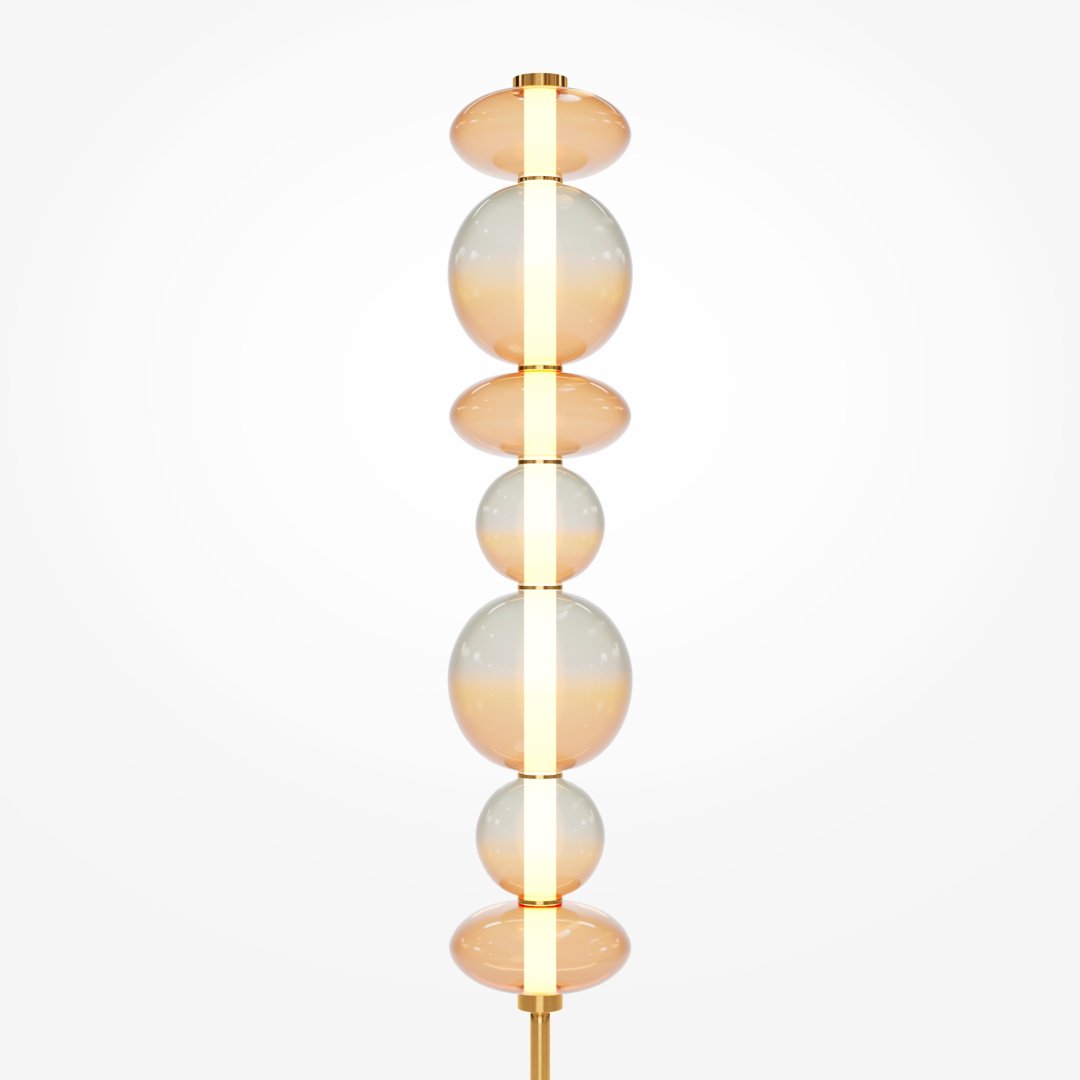 Напольная лампа Maytoni Modern MOD307FL-L40BS3K LED, 40 Вт, металл, стекло купить,NaN