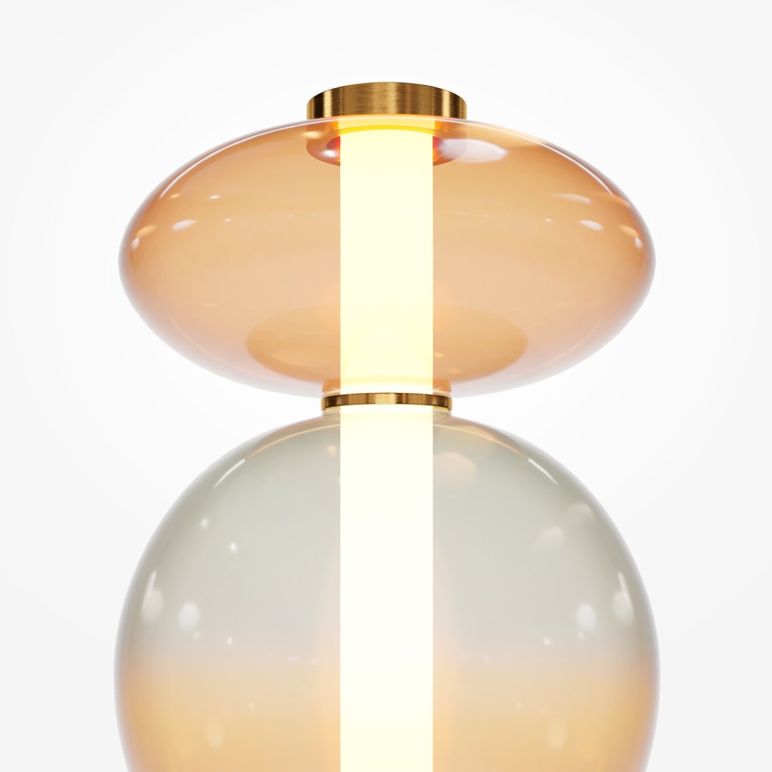 Напольная лампа Maytoni Modern MOD307FL-L40BS3K LED, 40 Вт, металл, стекло купить,NaN