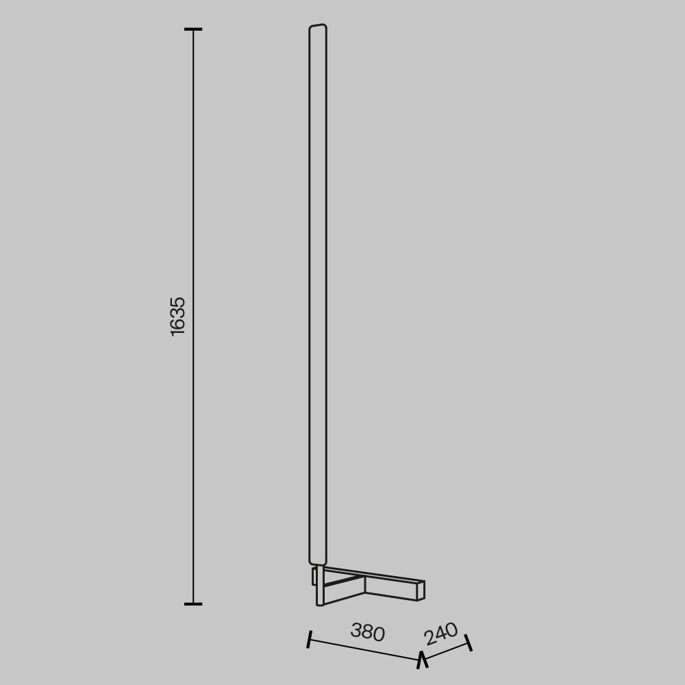 Напольная лампа Maytoni Modern LED, 24 Вт, алюминий - ForteMarket Напольная лампа Maytoni Modern LED, 24 Вт, алюминий купить,NaN