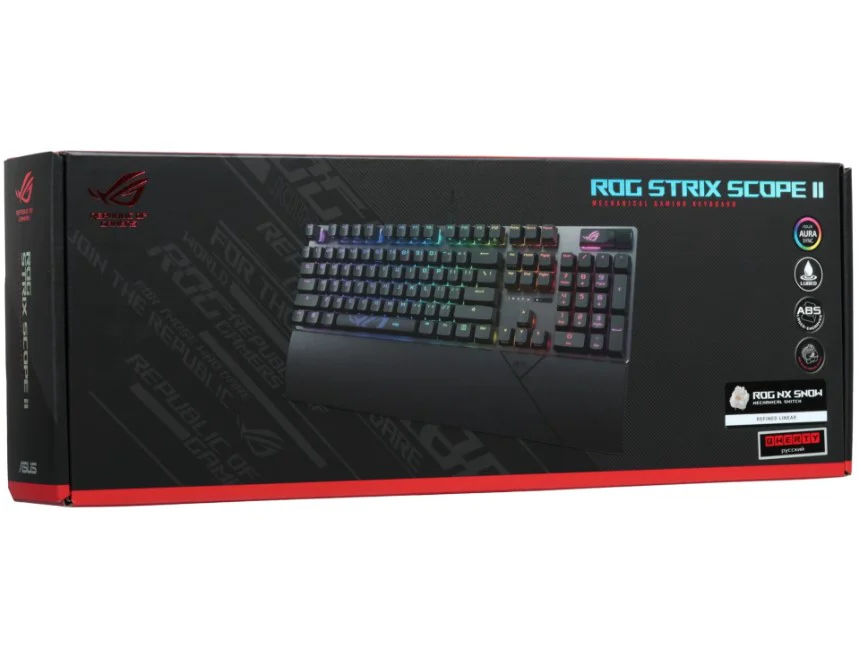 Клавиатура Asus ROG Strix Scope II 90MP036A-BKRA20 Black купить,NaN