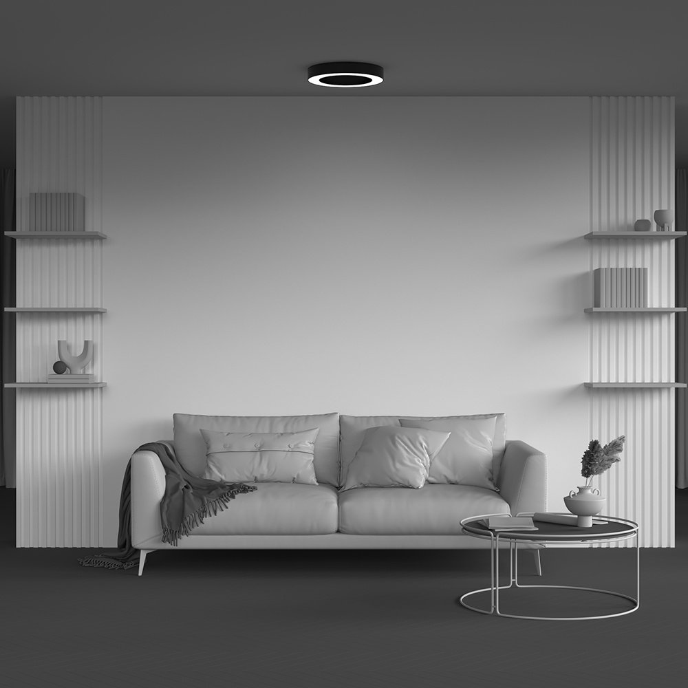 Светильник потолочный Maytoni LED 36 Вт черный купить,NaN