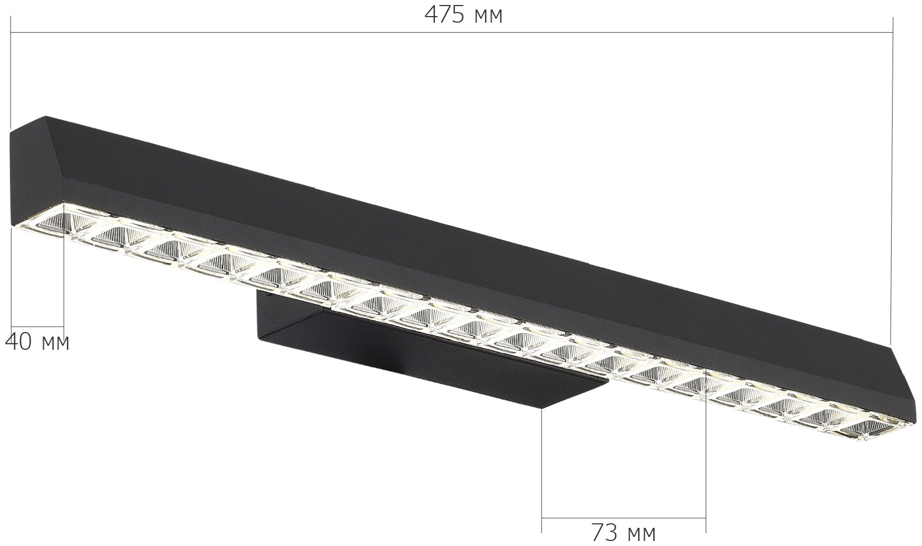 Светильник настенный ST Luce LED 11 Вт черный купить,NaN