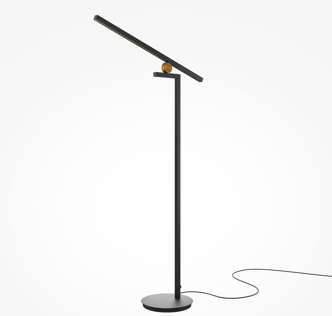 Напольная лампа Maytoni Emphaty MOD363FL-L14B3K LED, 26 Вт, алюминий, стекло купить,NaN