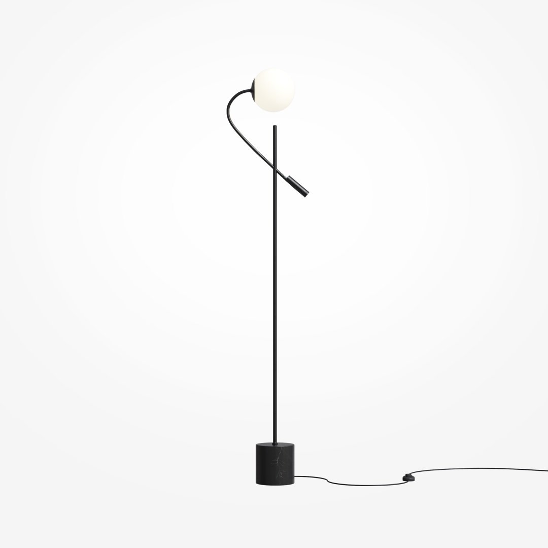 Напольная лампа Maytoni Modern MOD230FL-01B Е14, 3 Вт, металл купить,NaN