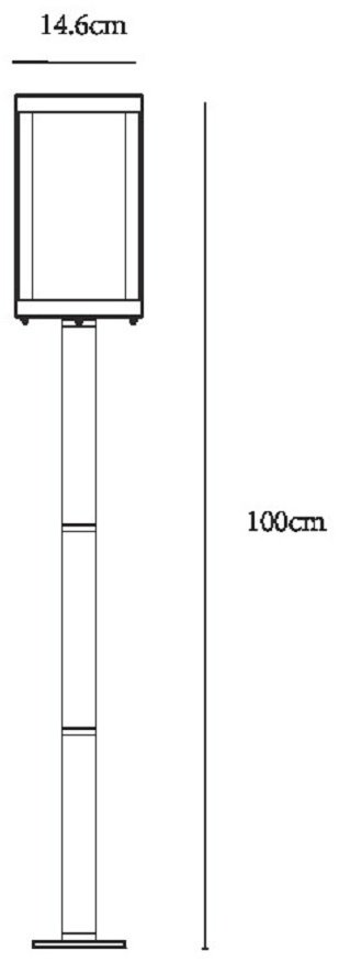 Уличный светильник наземный Arte Lamp E27 60 Вт 100 см купить,NaN