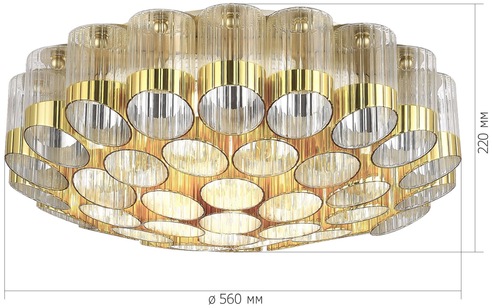 Светильник потолочный ST Luce E14 60 Вт прозрачный