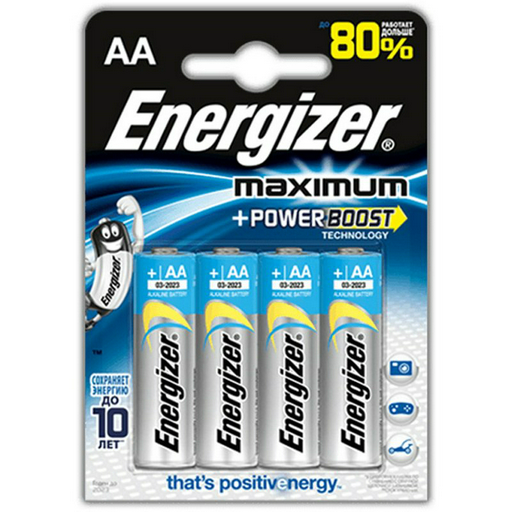 Батарейки Energizer Maximum AA/LR6 4шт