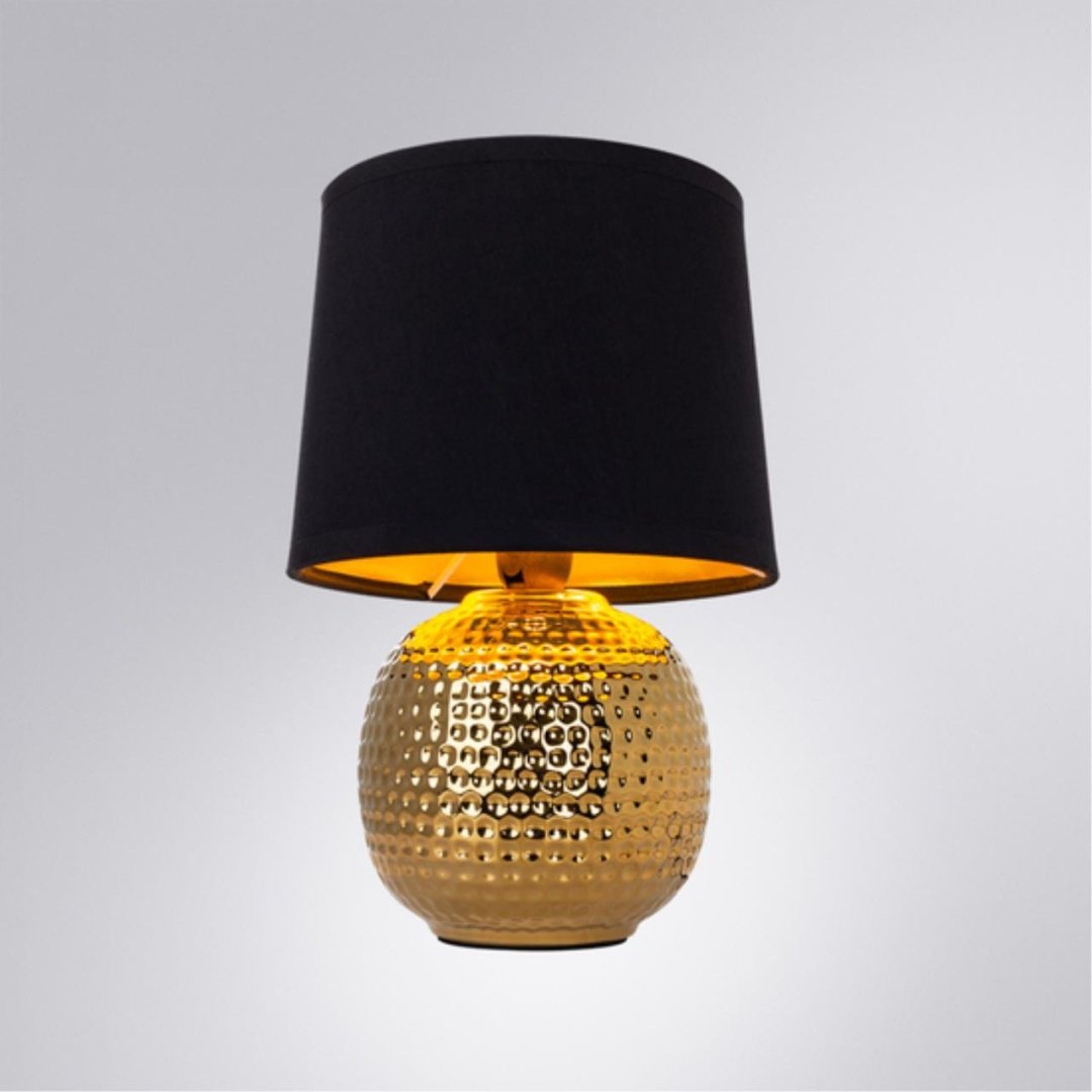 Настольная лампа Arte Lamp A4001LT-1GO E14, 40 Вт, ткань, керамика купить,NaN