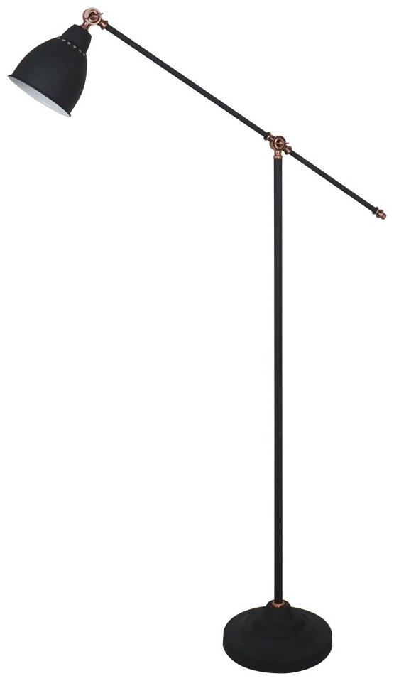 Напольная лампа Arte Lamp BRACCIO A2054PN-1BK E27, 60 Вт, металл купить,NaN